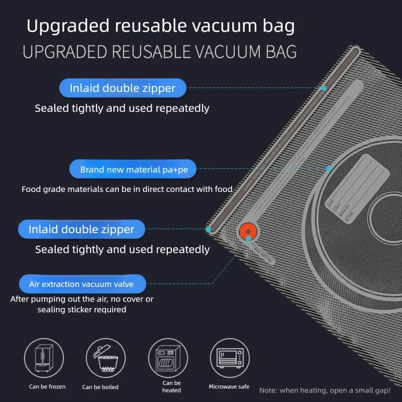 For 3D Accessories Filament Storage Bag Upgraded Black Vacuum Sealing Bag Keep Filament Dry For PLA ABS PETG Filament