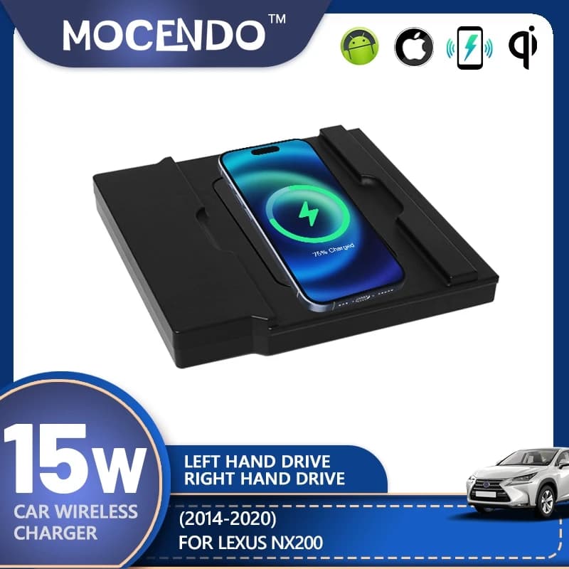 For Lexus NX200T NX200 NX260 NX350h 2014 ~ 2020 Special Wireless Charger on board QI phone fast charging panel Accessories Car