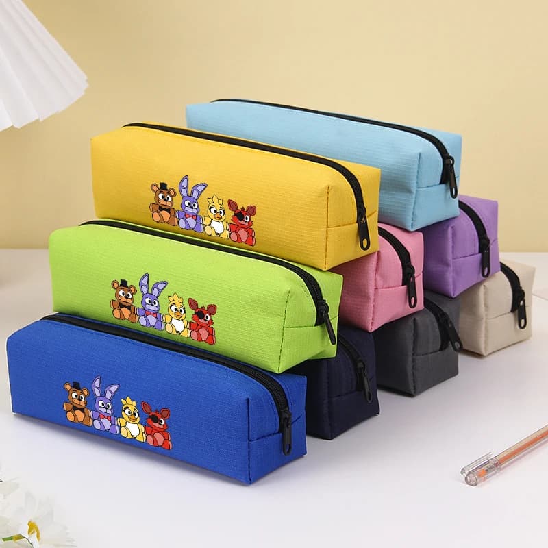 Five Nights At Freddys Pen Pouch Cartoon Game Figures PencilCase Student Trendy Large Capacity Pencil Bag Stationery Bags Gift
