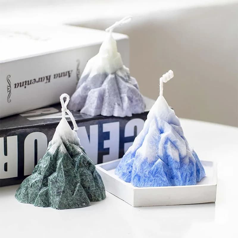 FAI DA TE 3D Vulcanico Iceberg Candela Che Fa Stampo In Silicone Aromaterapia Resina Epossidica Gesso Torta Fatta A Mano Gelato Strumento di Cottura