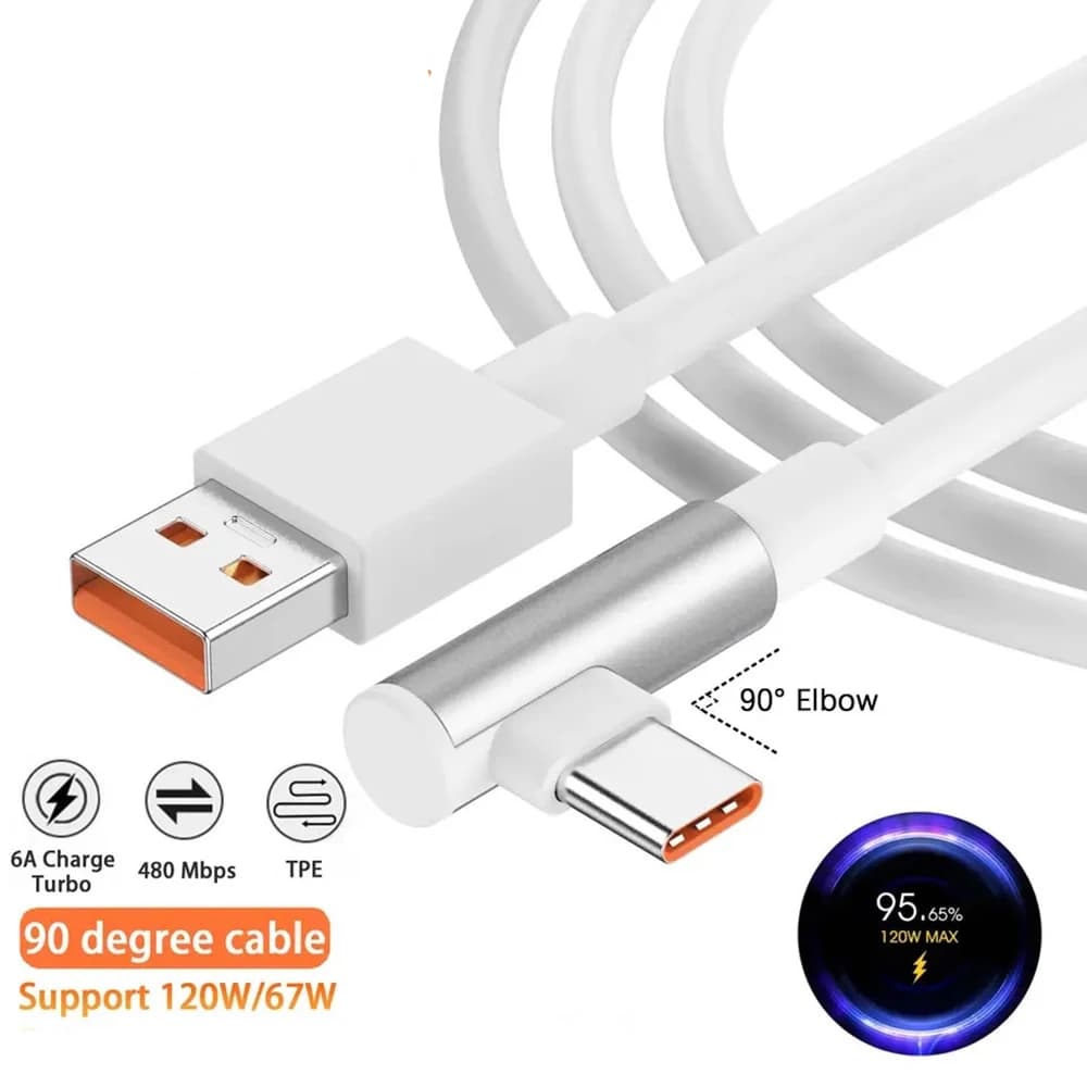 Cavo di Ricarica Rapida USB Type C da 120W per Xiaomi 14 13 12 11 Pro Redmi Note 13 12 POCO X6 6A