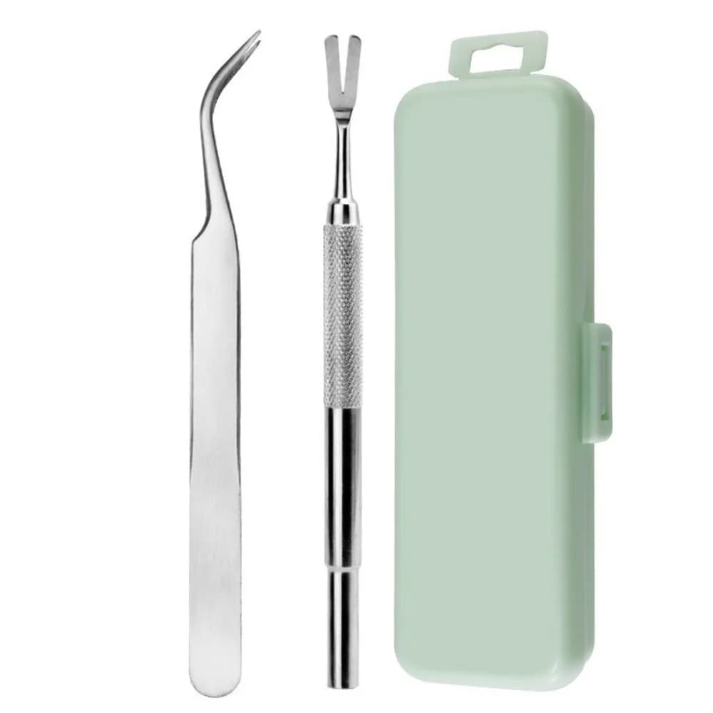2/3pcs Set Stainless Steel Lice Cleaning Tools Convenient Tweezers Pet Grooming Kit Easy To Use Pet Cleaning Supplies