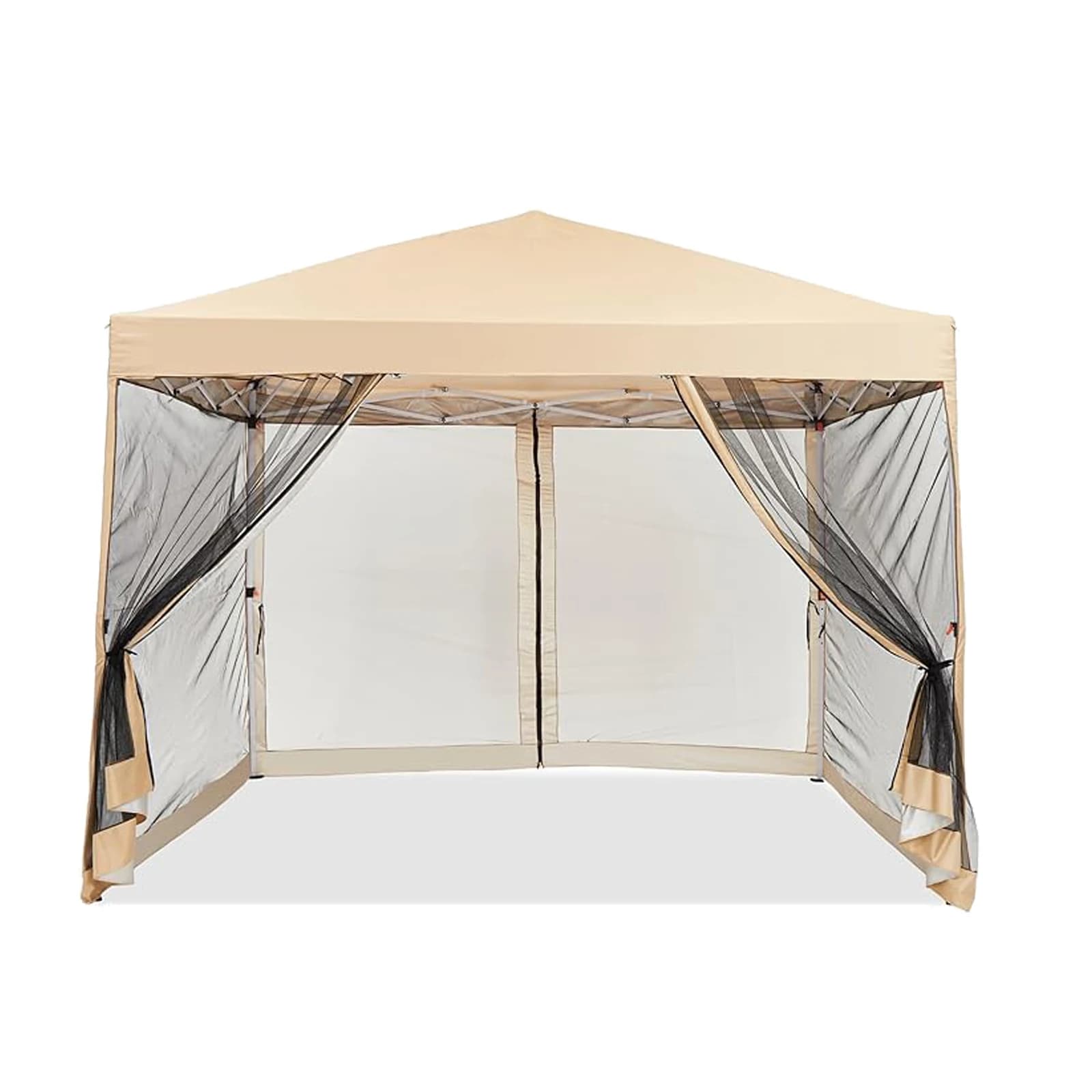 Tenda Pop-Up Facile da Montare, Gazebo da Esterno con Pareti Laterali in Rete Anti-Zanzare, Tenda Pop-Up Impermeabile per Campeggio, Feste e Giardino