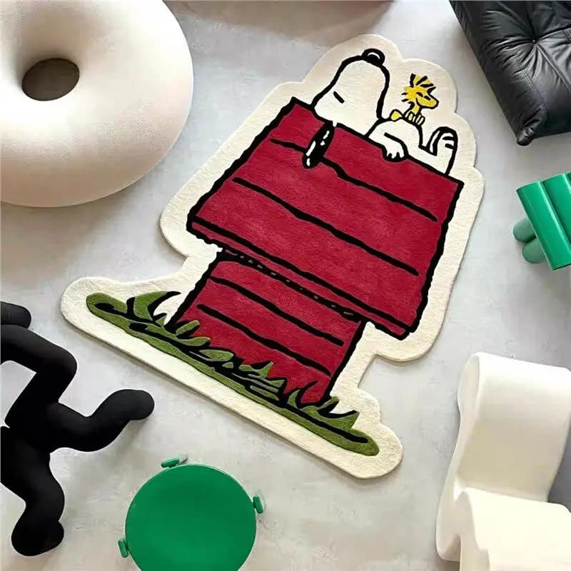 50 cm Snoopy Carton, for Living, Bedroom, Anti-slip Mat, Birthday Gift, Photography Scene Item