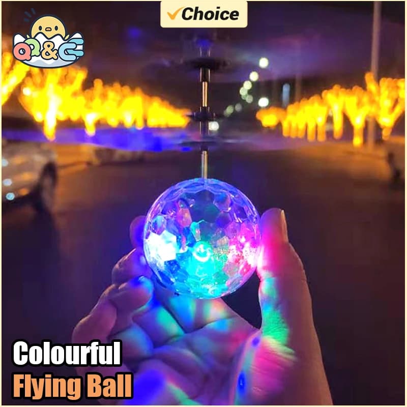 Nuova palla volante palle di volo luminose per bambini velivoli elettronici a induzione a infrarossi giocattoli telecomandati mini elicottero con luce a LED