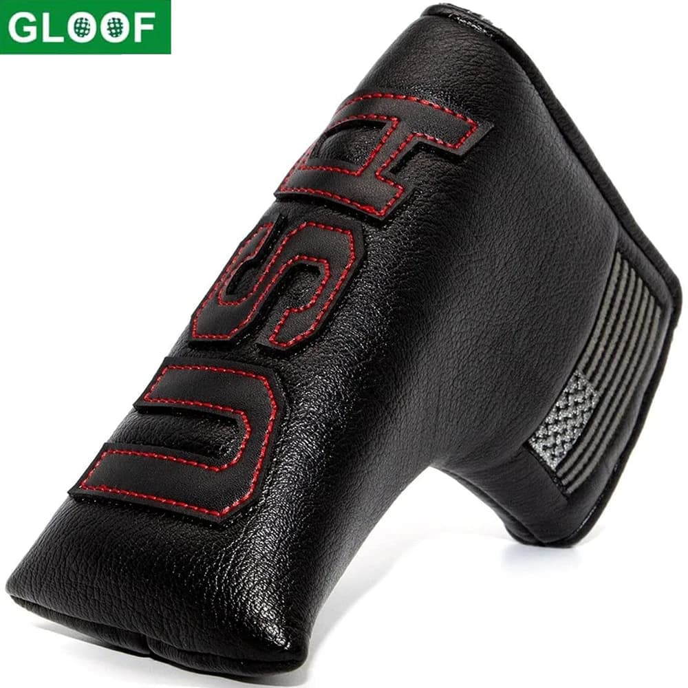 GLOOF golf Copri testa per putter nero Copri putter Copri testa magnetico per putter con lama bandiera USA con magnete