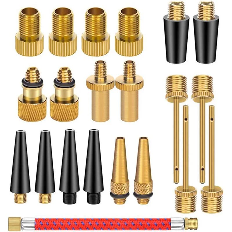 Set di Adattatori per Valvole Bicicletta, Kit Valvole SV AV DV per Pompa Bici