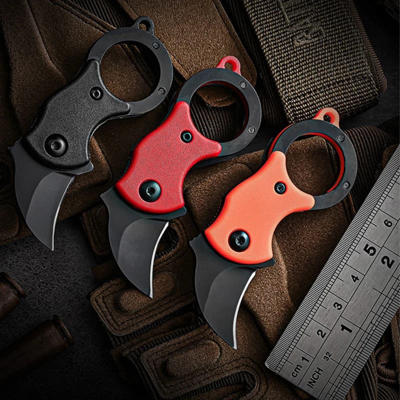 Mini coltello pieghevole portatile da esterno Barbecue da campeggio Coltello da frutta affilato Coltello da difesa ad alta durezza Coltello a scatola aperta