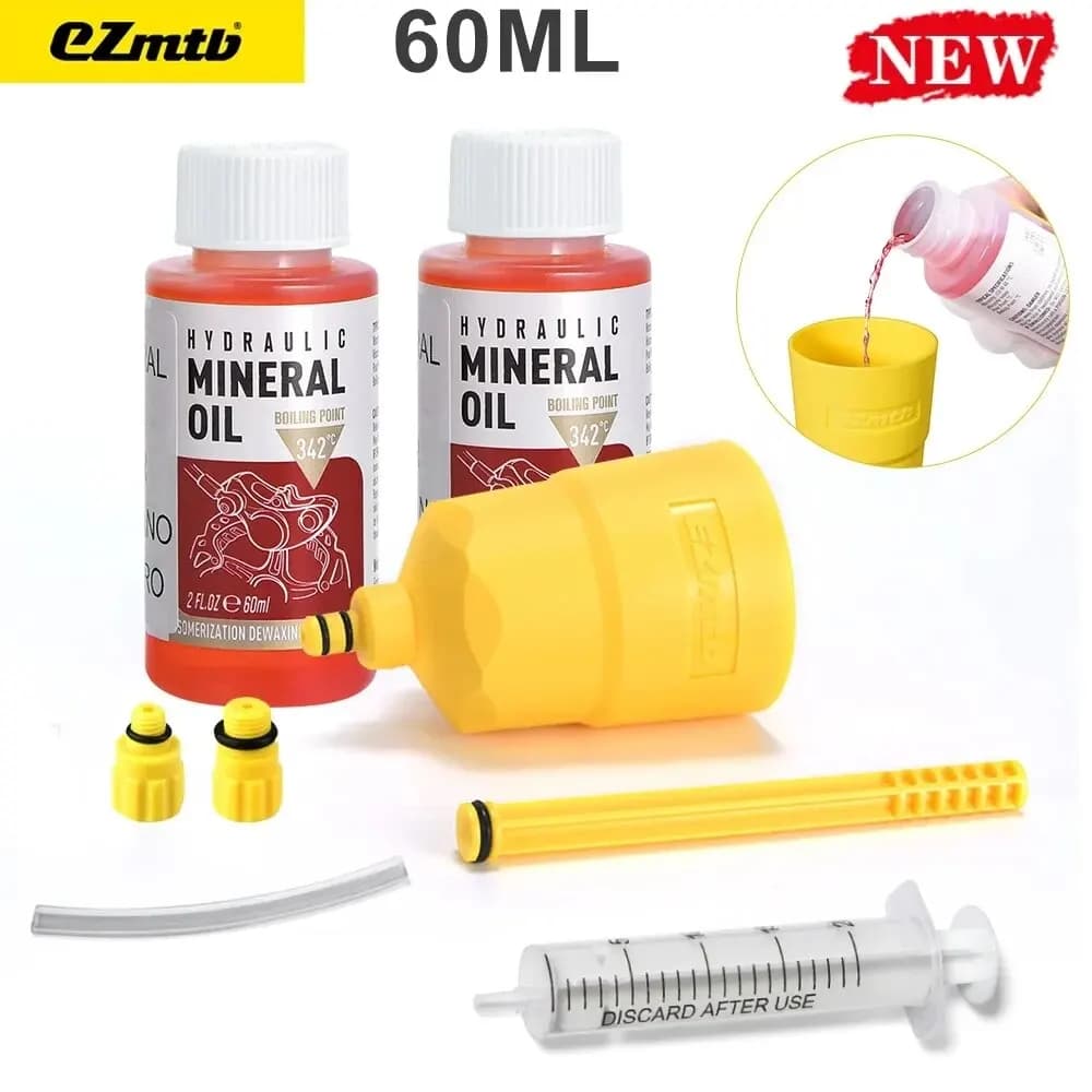 Strumenti del kit di spurgo dell'olio dei freni della bicicletta da 60 ml per SHIMANO, TEKTRO, Avid, strumento di riparazione dei freni della bici da strada MTB serie