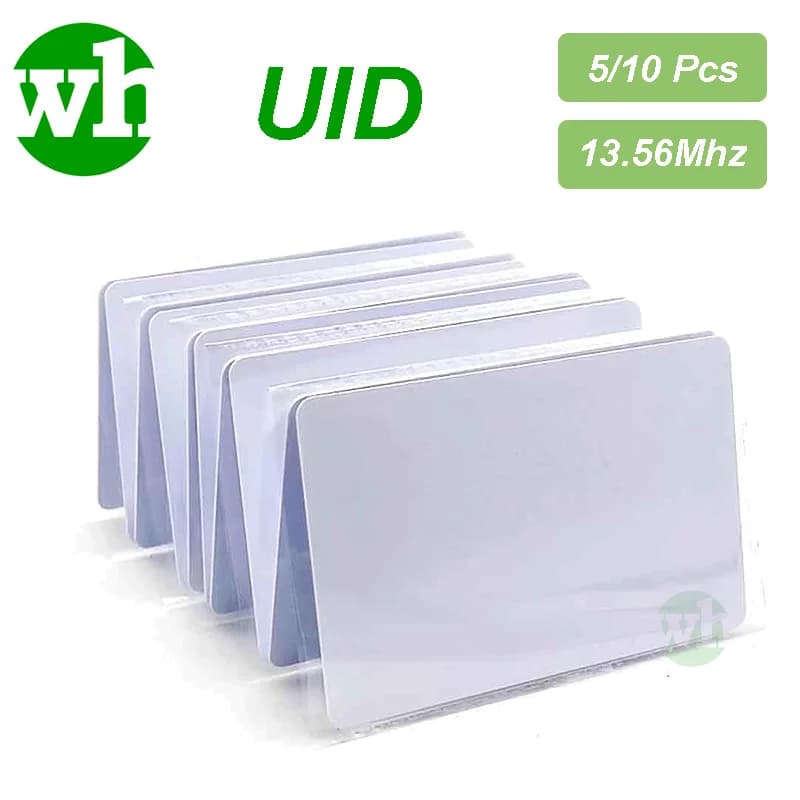 5-10Pcs UID 13.56 MHz Block 0 Sector Rewritable IC RFID M1 S50 1K UID Changeable Card NFC Tag Keychain Keyfob Blank ISO14443A