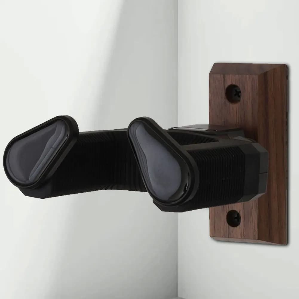 Wooden Wall Mount Holder Non-Slip Guitar Display Bracket Universal Guitar Wall Hanger for Electric Guitar Ukulele Bass
