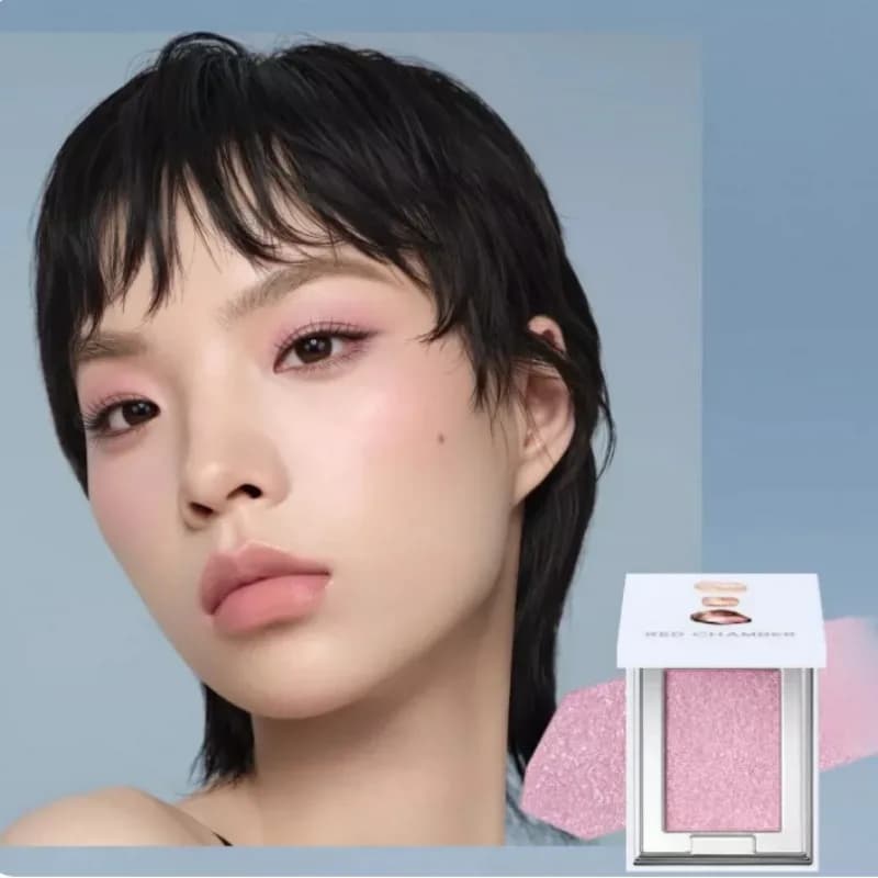 RED CHAMBER Shimmer Pear Eyeshadow Powder Impermeabile, a lunga durata, facile da applicare, palette illuminante multiuso per viso e occhi