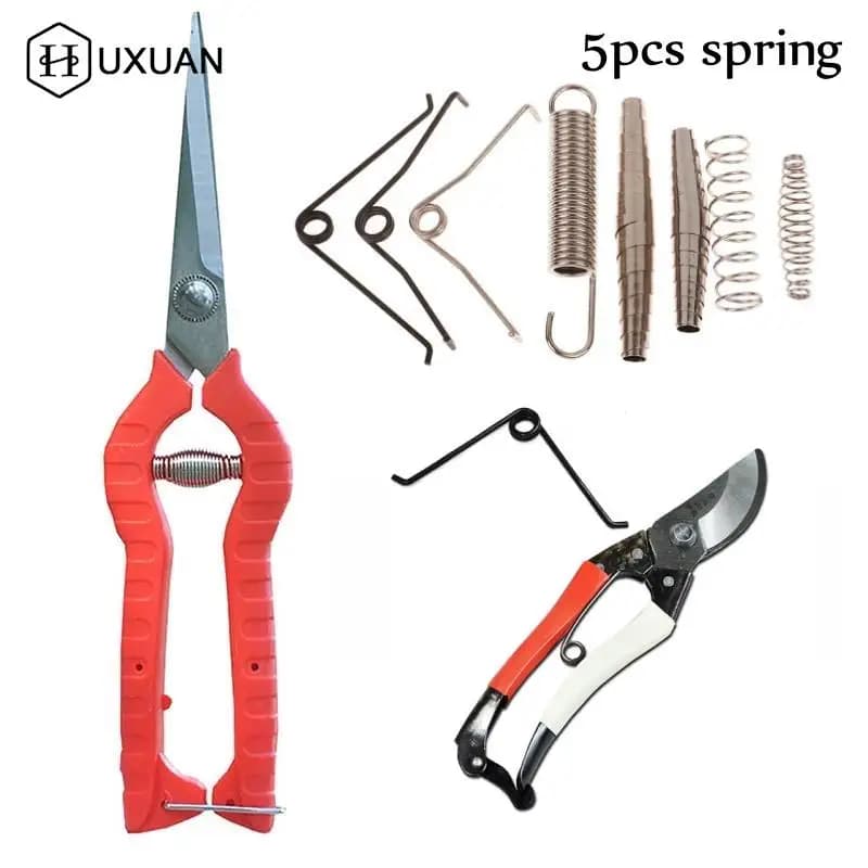 5 pcs pruning scissors spring garden spring for pruning shears tool for grafting components for stainless steel spring scissors