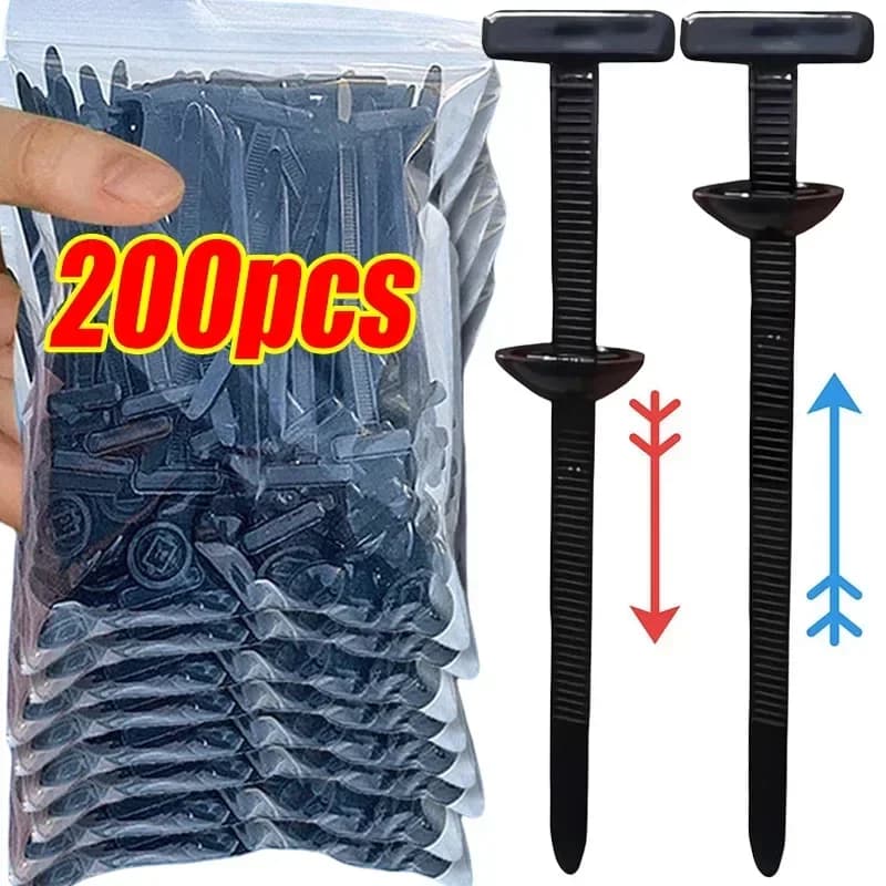 5-200 Pezzi Fascette in Nylon, Fermagli di Fissaggio per Parafango/Baule/Pannello Motore Auto, Clip di Ricambio a Vite per Gestione Cavi Auto