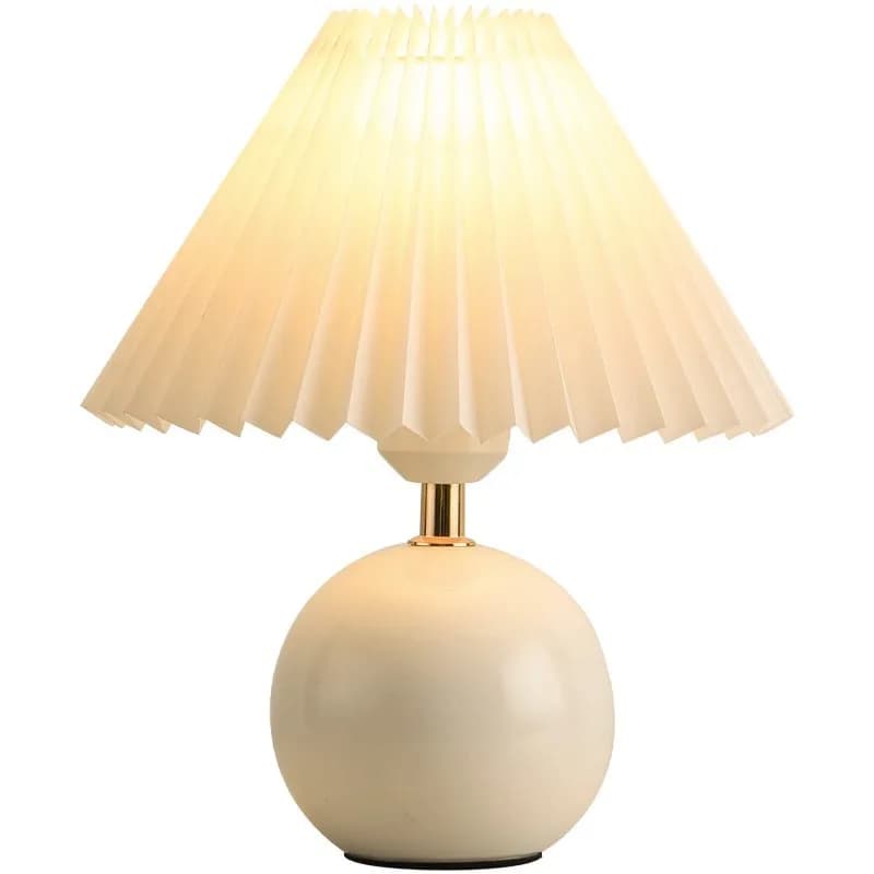 Lampada da Tavolo Decorativa di Lusso per Camera da Letto, Stile Nordico Creativo in Ceramica, Atmosfera Elegante