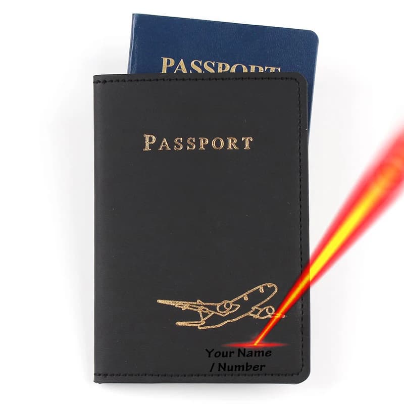 Personalized Name Pink Passport Holder Covers Case Travel Wallet PU Leather Credit Card Wallet Passport case Book Women/Men Gift