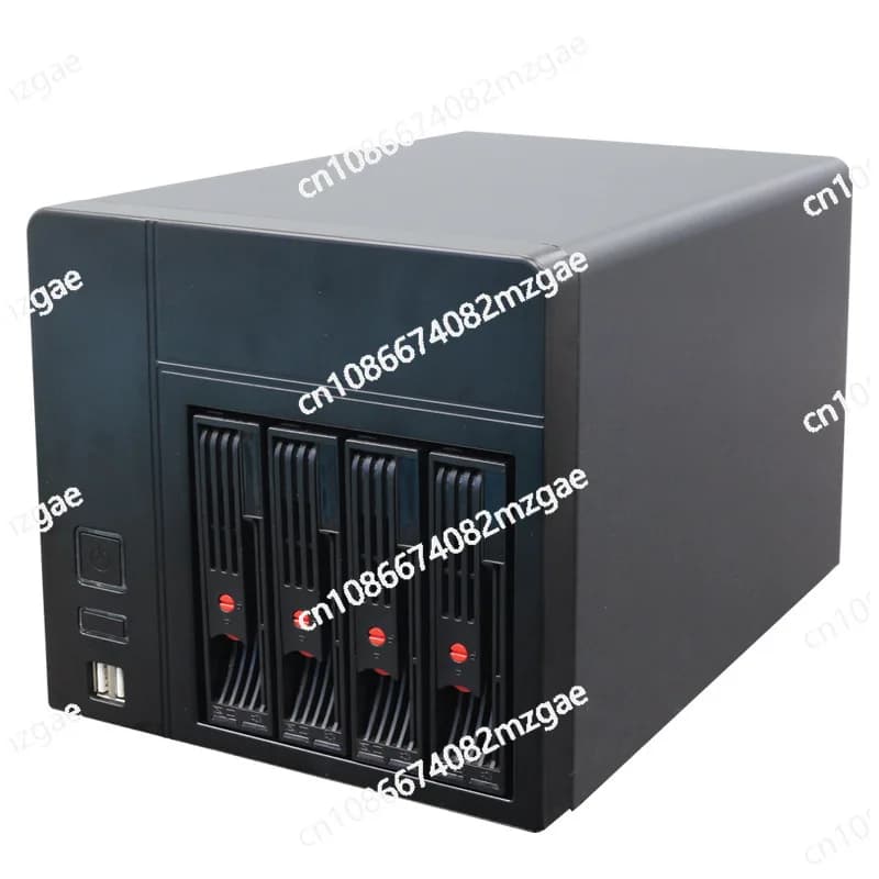 Server per computer desktop da ufficio con archiviazione NAS a 4 alloggiamenti Telaio intercambiabile a caldo per lumaca interstellare ITX