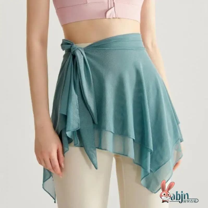 Gonna sportiva da donna ABEYINUOR con rete anti-trasparenza, per yoga e fitness, con cintura e copertura per glutei
