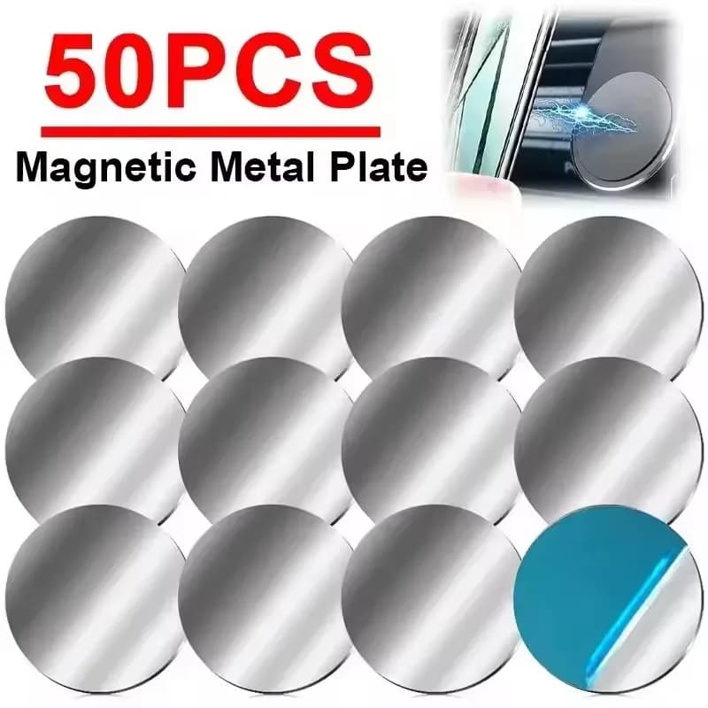 50/1PCS Metal Plate for Magnetic Car Phone Holder Self-adhesive Iron Sheet Sticker Magnet Mobile Phone Stand Mount For iPhone