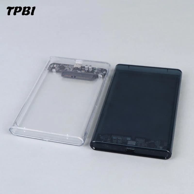 Transparent HDD Enclosure 2.5 Inch SATA To USB 3.0 External Hard Drive Case For SSD HDD Portable Storage Adapter Accessory