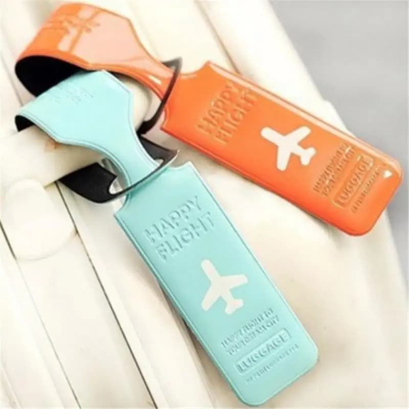 Porta valigia per bagagli creativo Etichette per imbarco Etichetta per bagagli portatile in tinta unita Accessori da viaggio