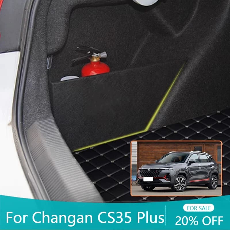 Accessori Auto Car Upgrade Organizer Tronco Partizione Laterale Tronco Interno Scatola di Immagazzinaggio Parti Per Changan CS35 Plus 2022 ~ 2025 2023
