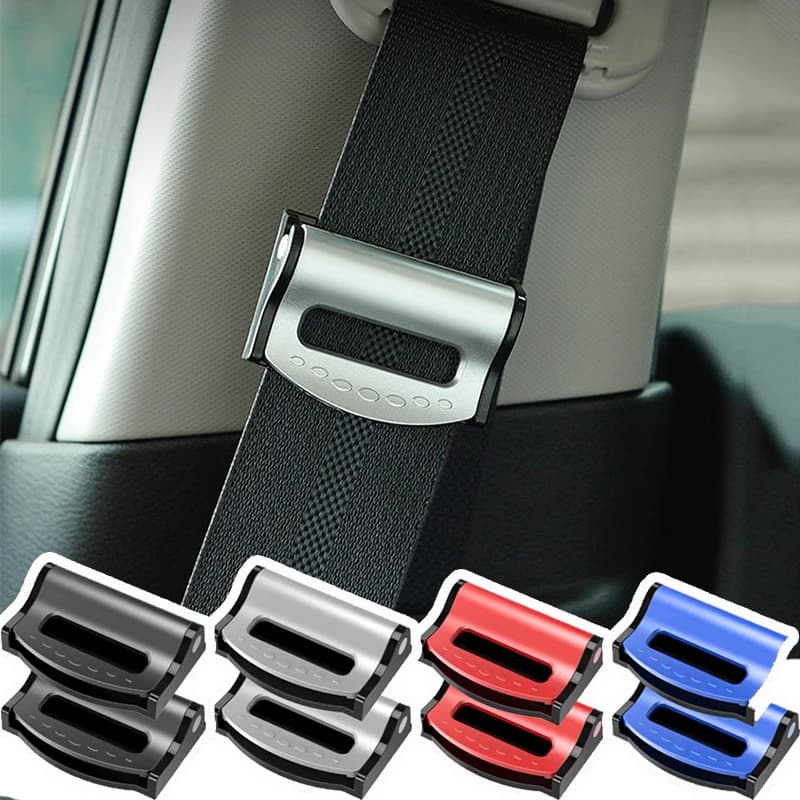 Universal Car Safety Belt Clip Seatbelt Buckle Auto Seat Belt Fixing Clip Stopper Adjuster Anti-Slip Car Interior Accessories