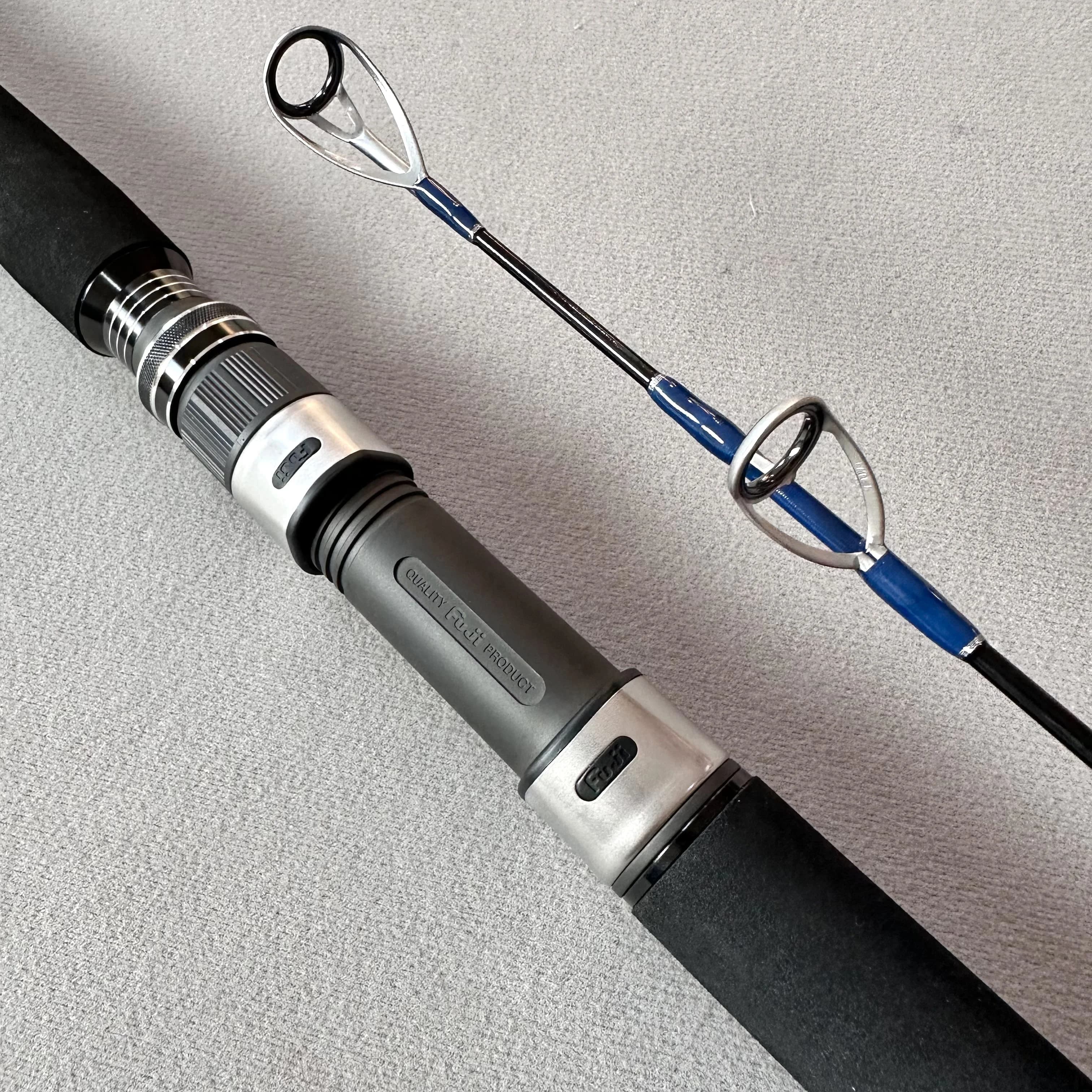 Fishing rod for edges with fishing rod for boats in salt water from 1.5 sections from 2.5 m