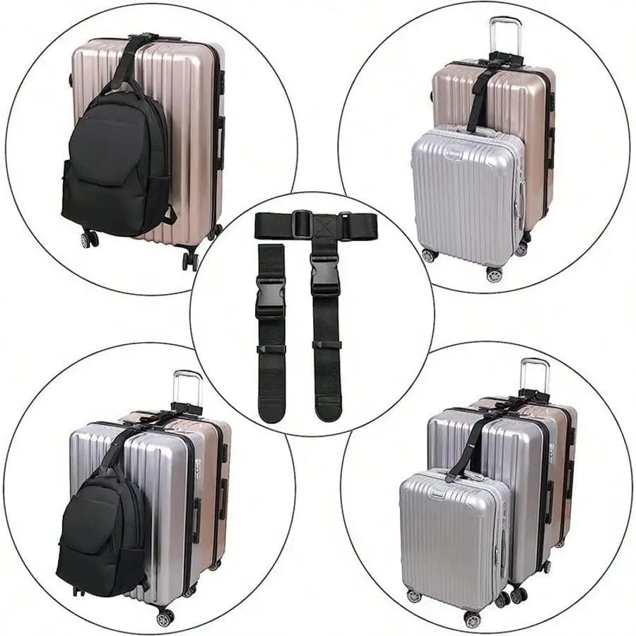 Cinghie per bagagli resistenti da 400 cm/157,48 pollici Cinghie per bagagli con fibbia regolabile Accessori da viaggio Accessori per bagagli