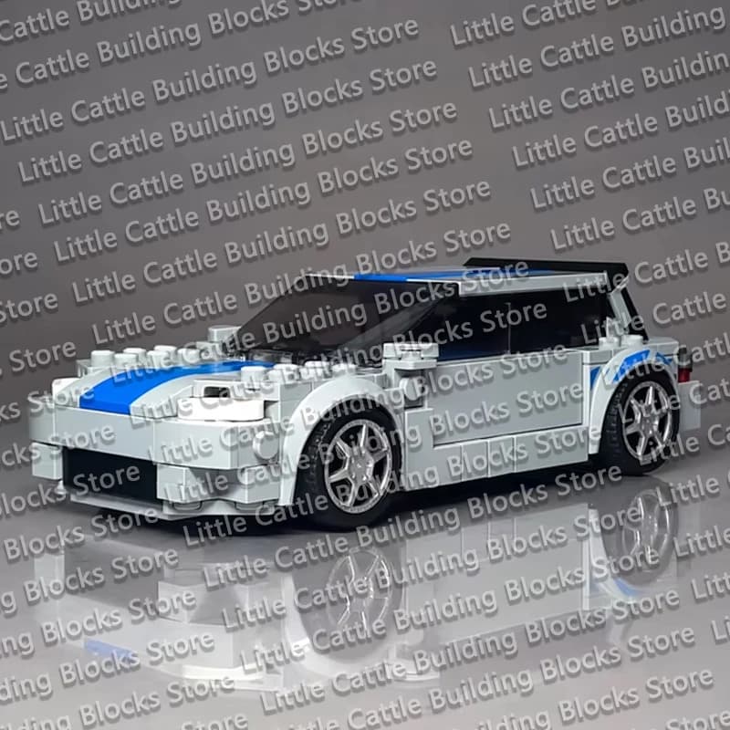 QWERT Speed Hypercar Model MOC Building Bricks Sports Car Civic EG6 Modular Technology Gifts Holiday Assemble Children Toys Suit