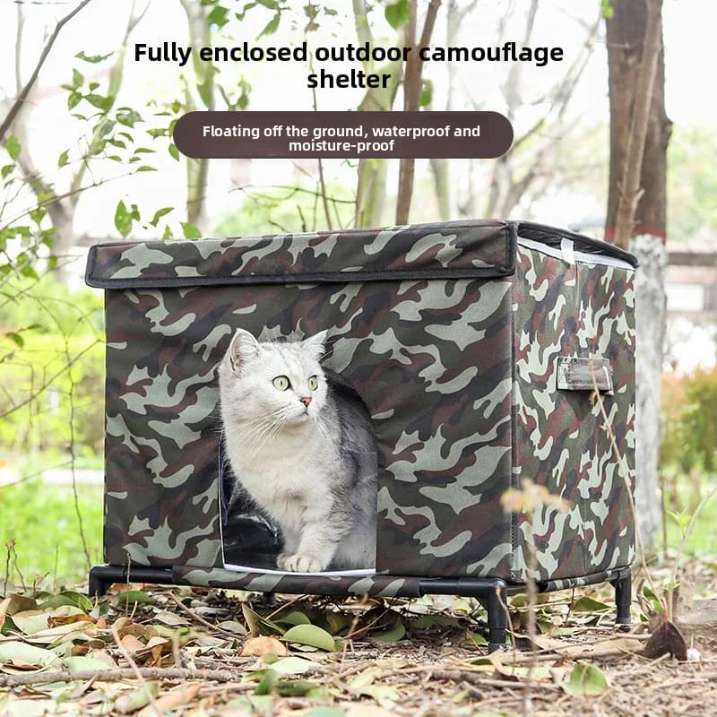 Tenda Impermeabile e Antipioggia per Interni ed Esterni, Ampio Spazio, Resistente all'Inverno, Forniture Durevoli per Animali Domestici, Letti per Cani Randagi