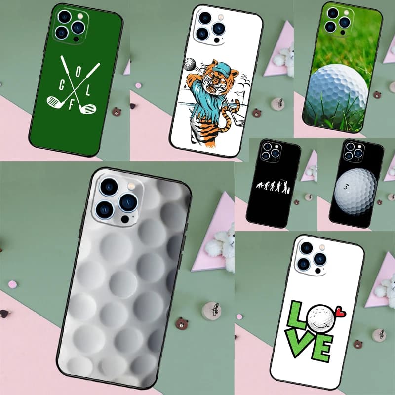Custodia a forma di pallina da golf per iPhone 16 Pro Max 15 14 12 11 13 17 Pro Max Plus 12 13 Mini 16e 17 Air Cover Posteriore