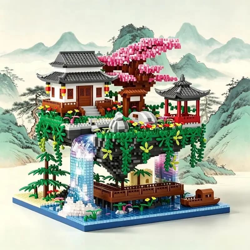 Classic Garden Hand‑builtOrnament, DelicateLandscape Layout, DeskShowcase, Nice FestivalPresent for Youth & AdultBuilders.