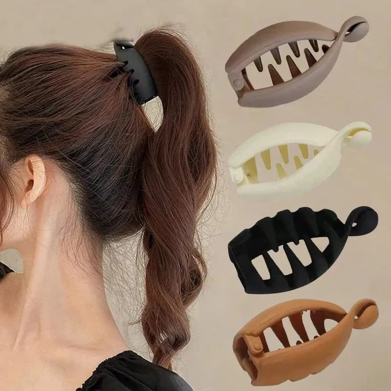 1/4pcs Twist Banana Clip Vertical Clip Ponytail Hair Clip Hair Volume Girl Back of Head Top of Head Hair Tieip