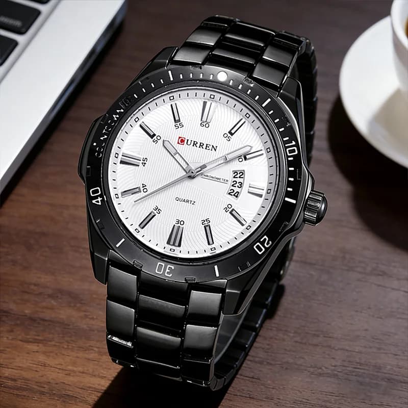 CURREN 8110 Men's Quartz Watch Calendar Luminous Sports Strap Waterproof Casual Cool Wristwatch Male Clock reloj hombre