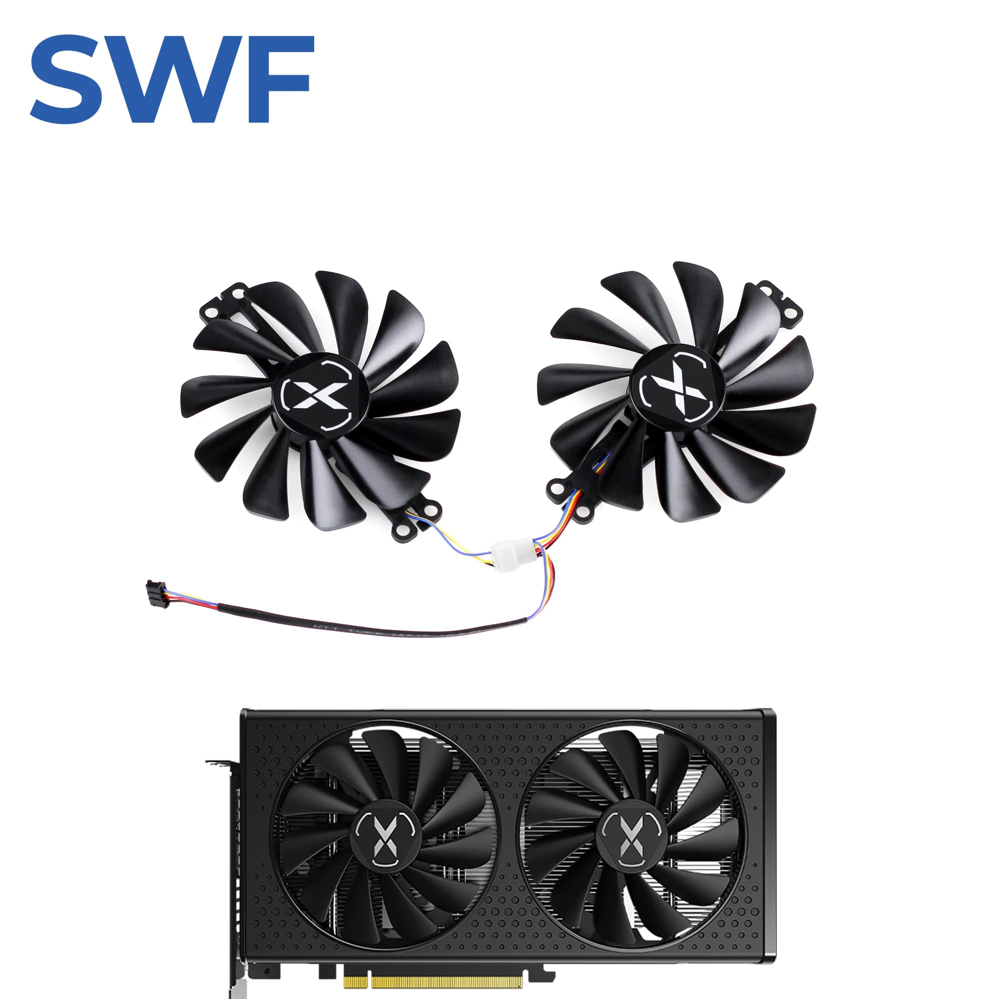 95MM FY010010M12LPA RX6600 6600XT Cooling Fan For XFX Radeon RX 6600 XT Gaming Video Card Cooler Fan