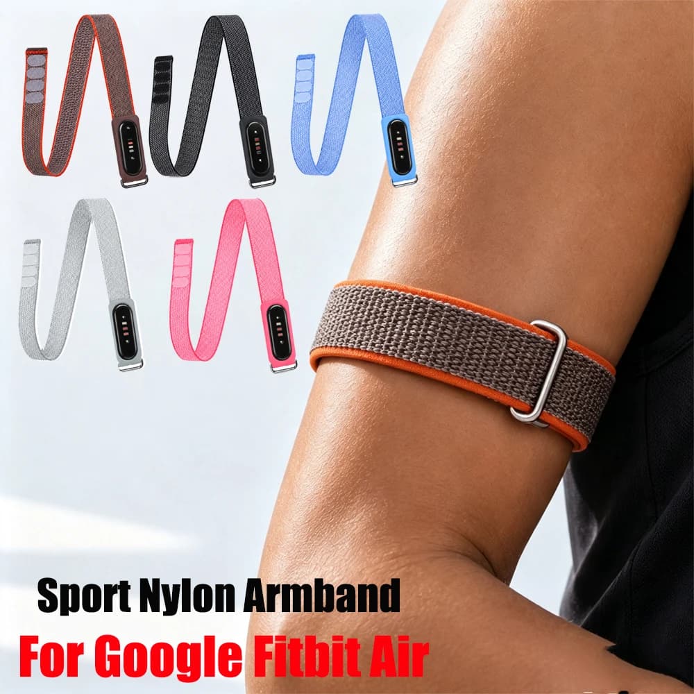Nylon Woven Bicep Band for Google Fitbit Air Smartwatch Fitness Tracker Replacement Armband for Fitbit Air Band Accessories