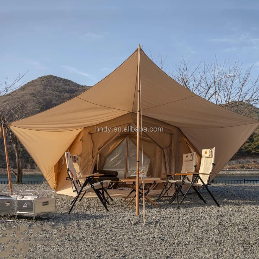 Tenda da Campeggio ST Automatica per 4 Persone, Tenda Gonfiabile a Cupola per Famiglie, per Esterni