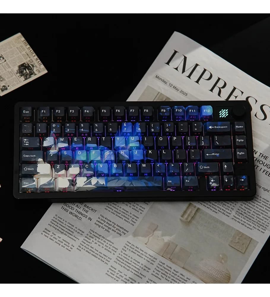 Butterfly Dual-Engraved Translucent Keycaps with a Premium Feel PBT Hot-Sublimation Original Creative Mechanical Keyboard Caps