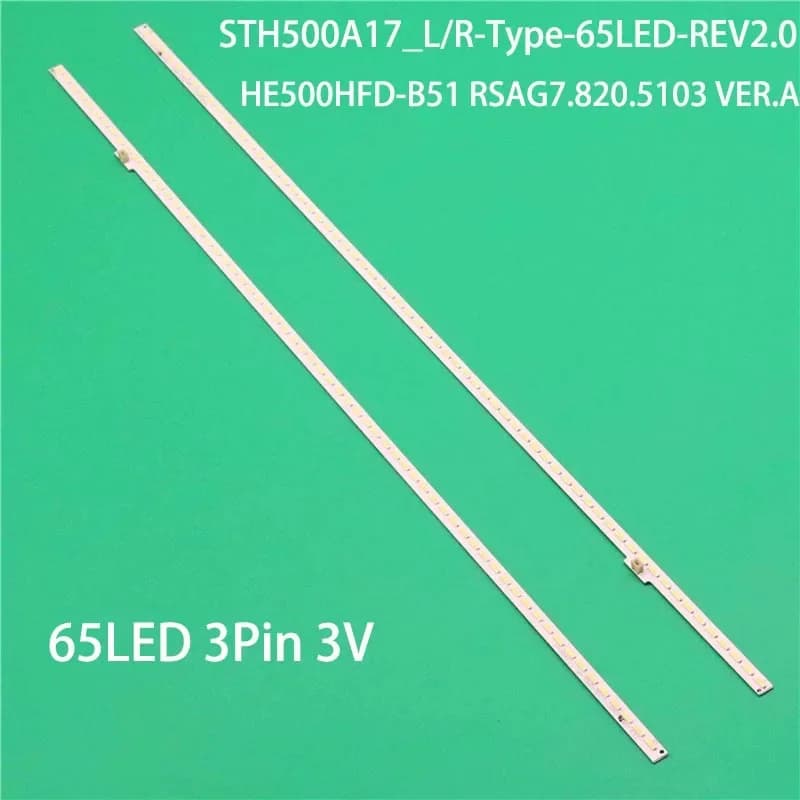 STH500A17 L/R-Type-65LED-REV2.0 LED Lighting Reverse Strips HE500HFD-B51 RSAG7.820.5103 VER.A Matrix Alloys
