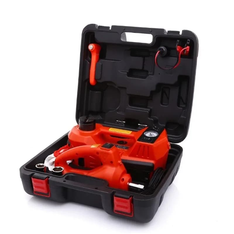Multifunctional Electric Hydraulic Car Jack Integrated With Tire Inflator Portable Vehicle Repair Tool For Sedan