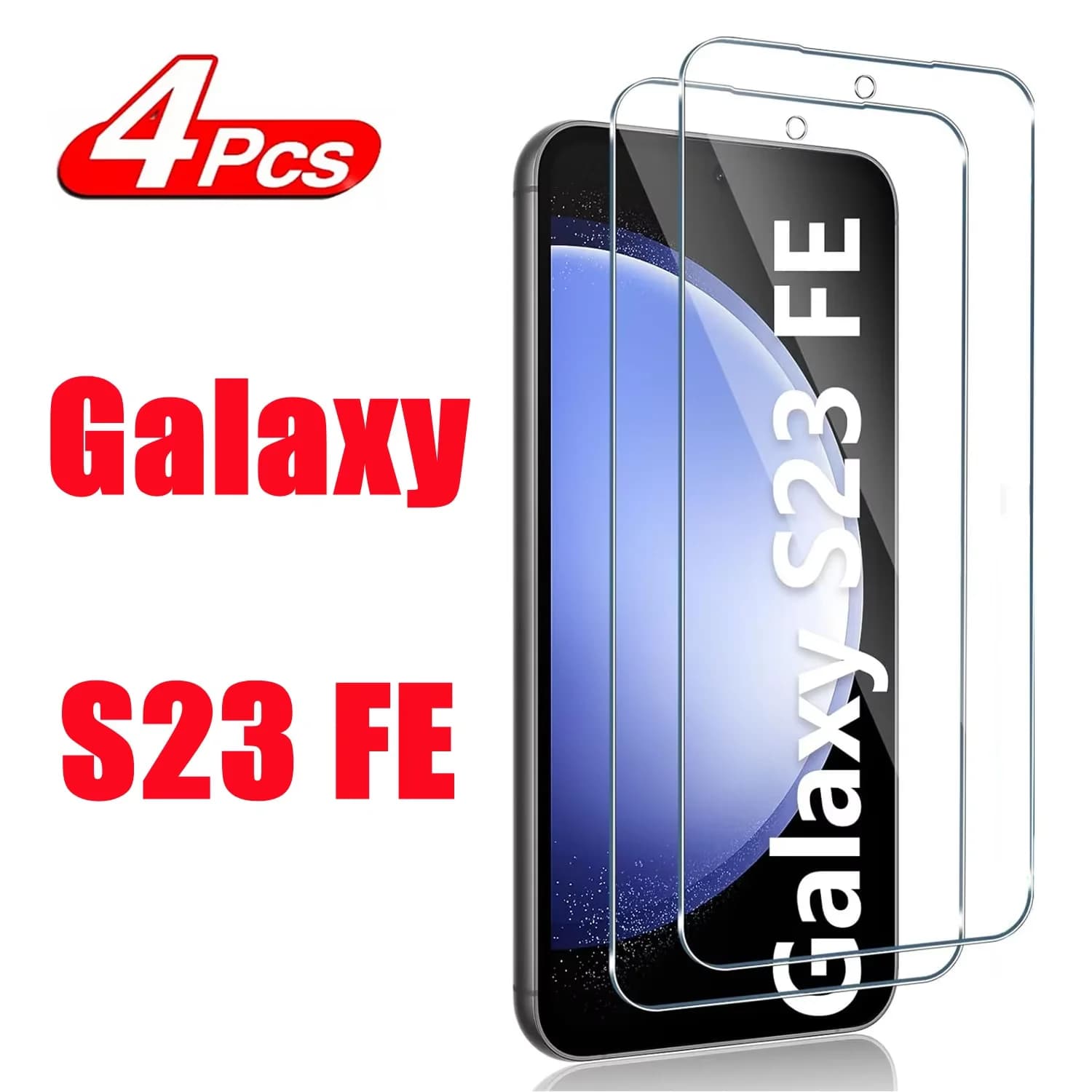 1-4 pezzi di protezione per lo schermo in vetro temperato per Samsung Galaxy S26 S25 S24 Ultra S23 plus S22+ S21 FE - Copertura protettiva trasparente
