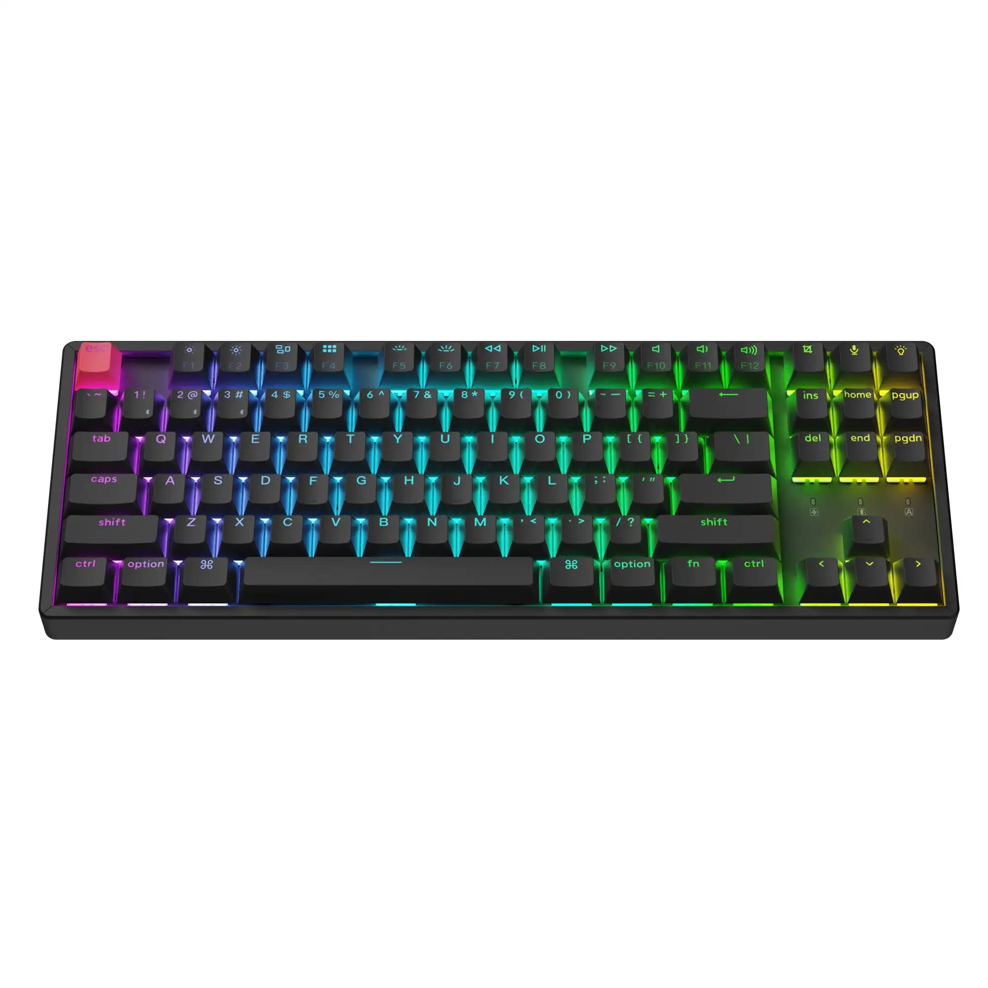Keychron K8 V2 QMK Tastiera meccanica personalizzata wireless Retroilluminazione RGB Copritasto PBT a doppio scatto sostituibile a caldo