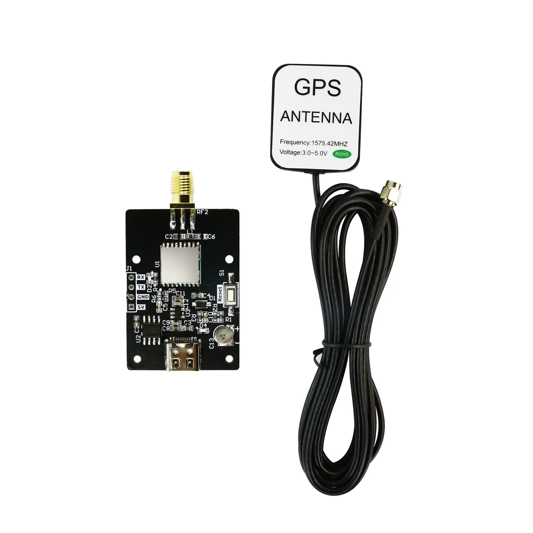 YAHBOOM ATGM336H GPS GLONASS QZSS BDS Beidou Modulo di Posizionamento Navigazione Posizionamento Satellitare Con Antenna per Raspberry Pi