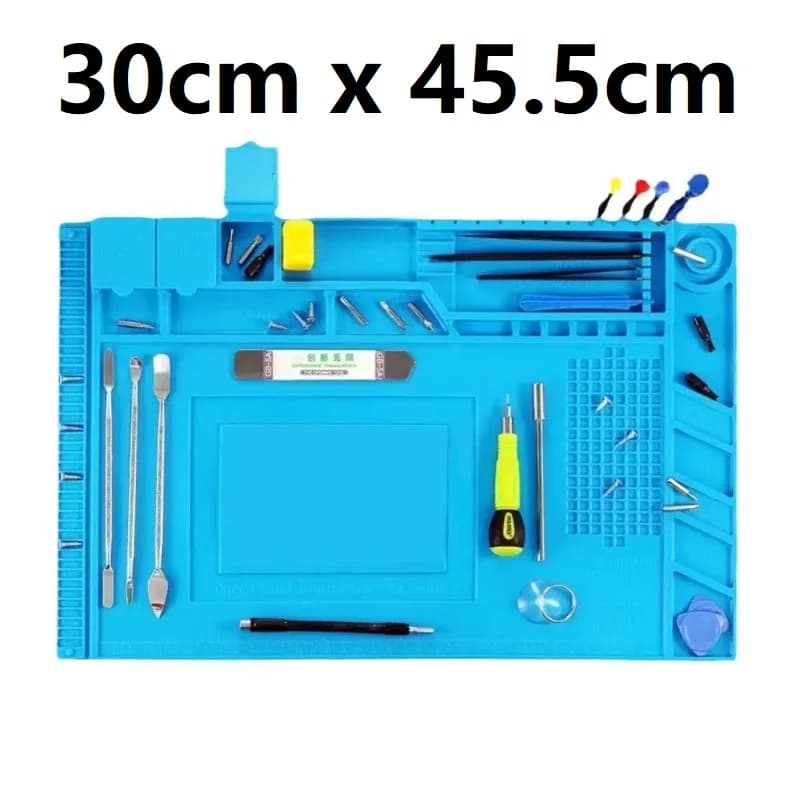 Magnetic Insulation Mat Silicone Repair Mat Circuit Board Soldering Pad Heat Resistant Anti-Static for ESD Iron Phone Repair