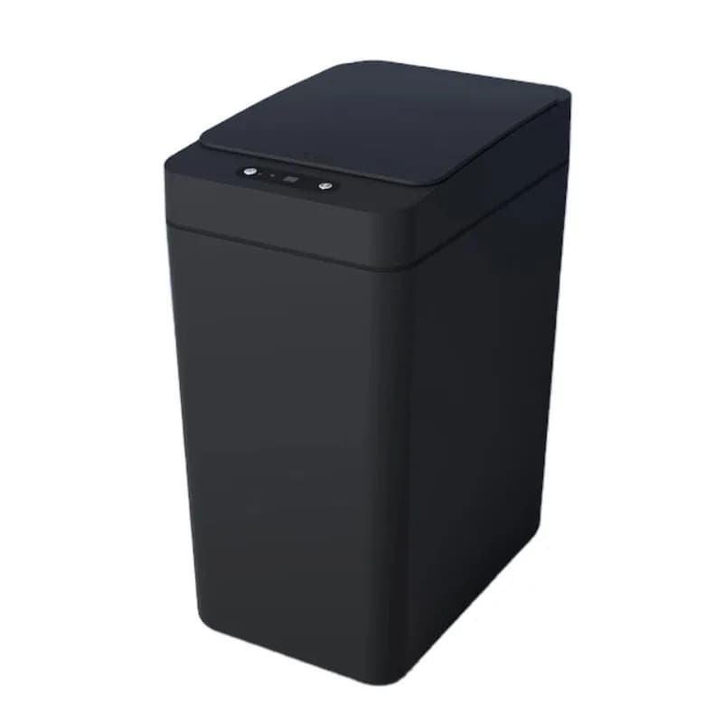 Automatic Small Bathroom Trash Can with Lid - Slim Motion Sensor Smart Trash Can for Office Kitchen 25L Contactless Trash Can