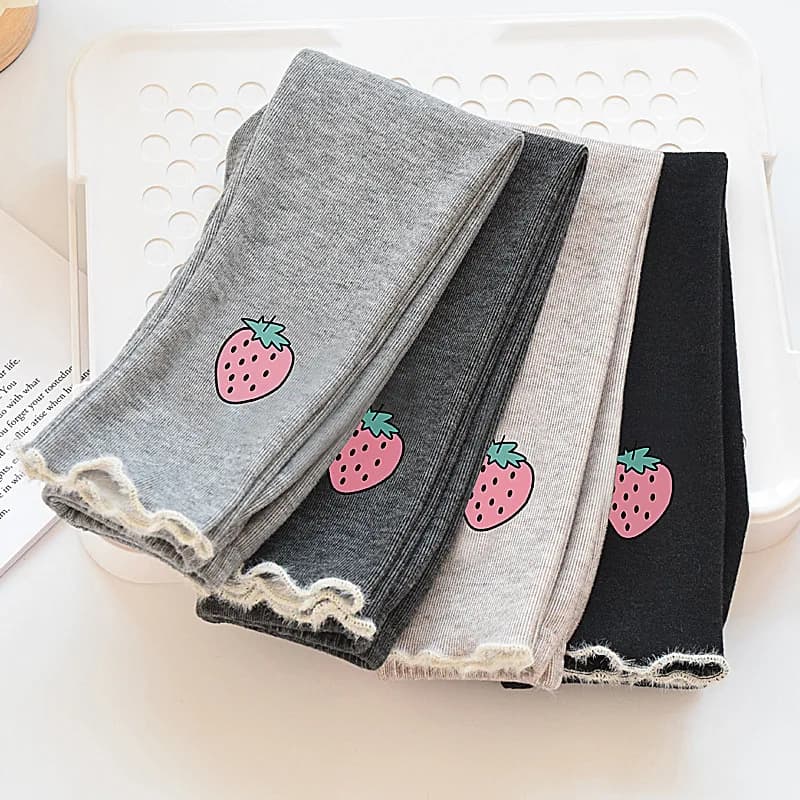 1pcs Winter Girls Leggings Baby Plush Pants Kids Thermal Pants Children Fashion Trousers Casual Bottoms Cartoon sleeping pants