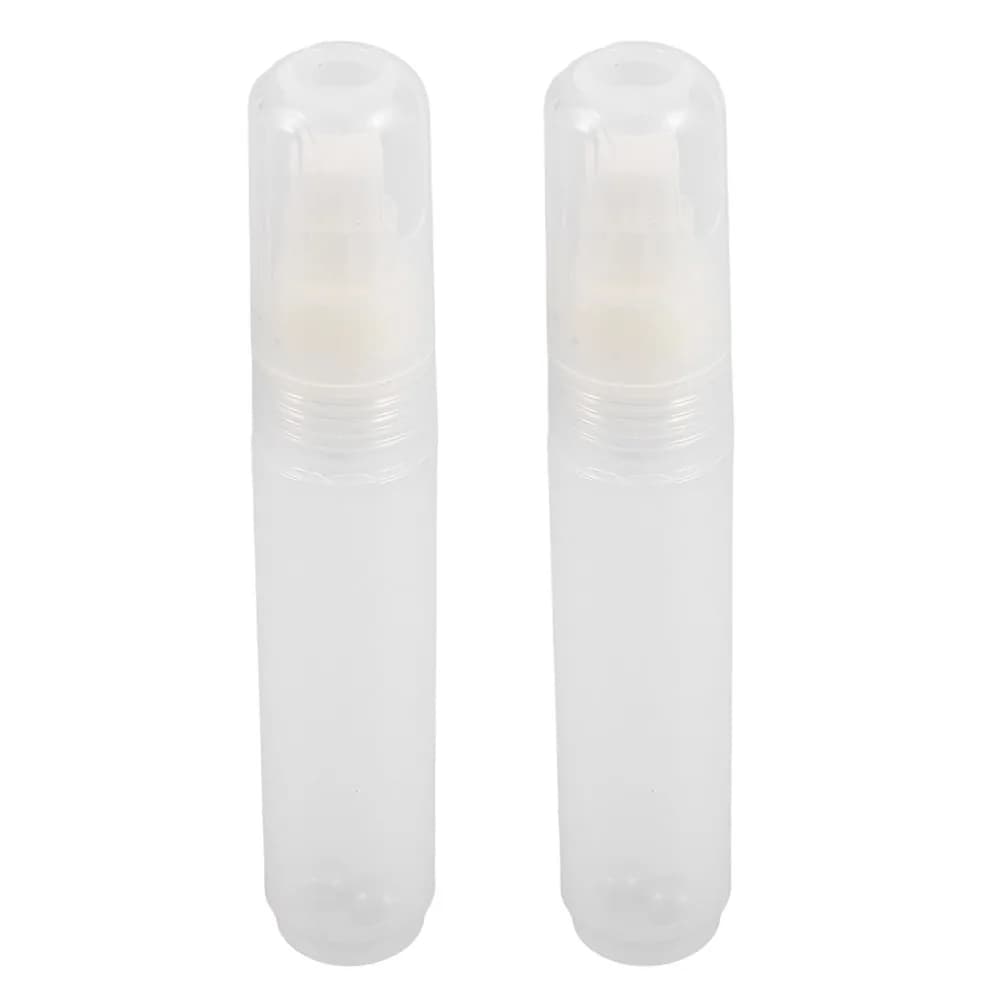2Pcs Refillable Paint Markers Clear Empty Tubes with Replaceable Nibs Oil Ink Compatible Liquid Chalk Marker for Artists DIY