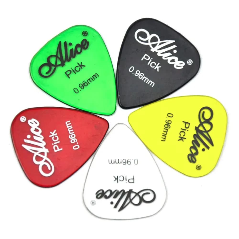 Plettri per chitarra Alice Heavy 100 da 0,96 mm trasparenti lucidi Plettri AP-100H