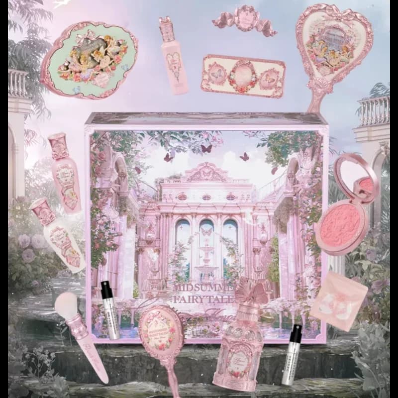 Flower Knows Midsummer Fairytales Series - Cofanetto Regalo Trucco: Rossetto, Ombretto, Polvere Sopracciglia, Blush, Correttore - Set Cosmetici